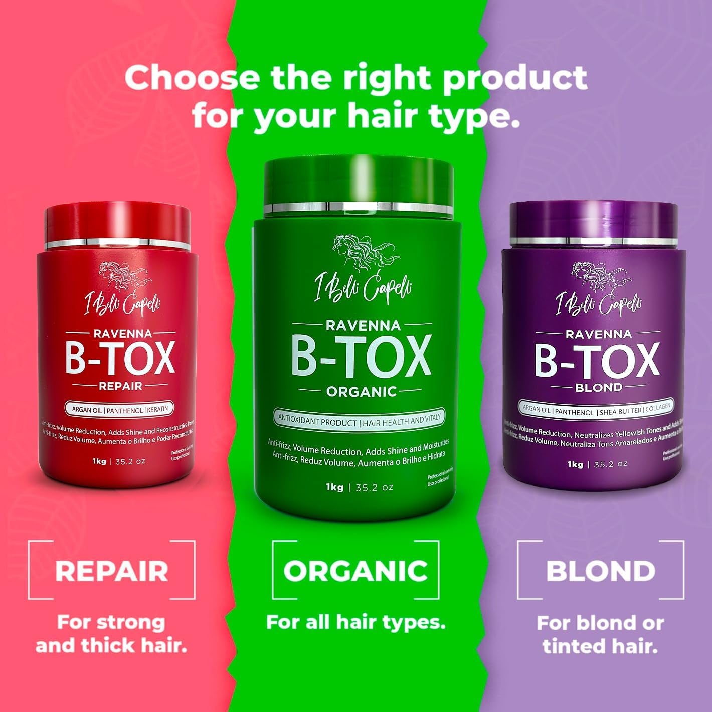 Ibelli Capelli Organic Hair Botox Treatment 2 Units