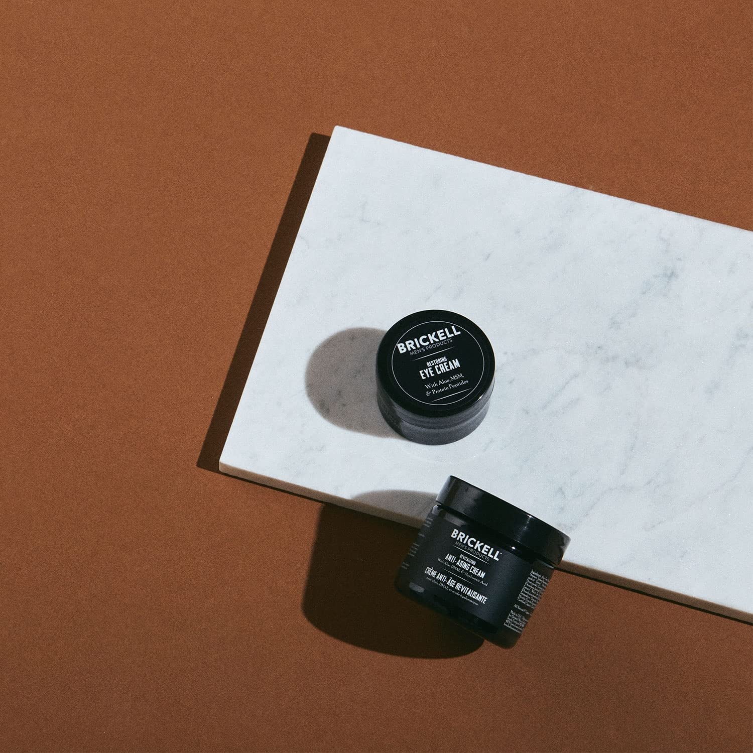 Brickell Men'S Ultimate Anti-Aging Routine, Anti-Wrinkle Night Face Cream and Eye Cream to Reduce Puffiness, Wrinkles, Dark Circles, under Eye Bags, Natural and Organic, Unscented